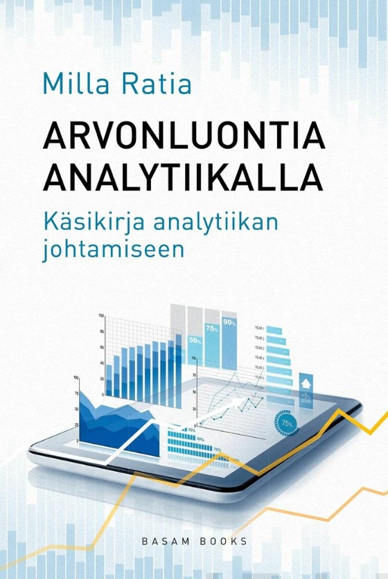 Arvonluontia analytiikalla -kirjan kansi